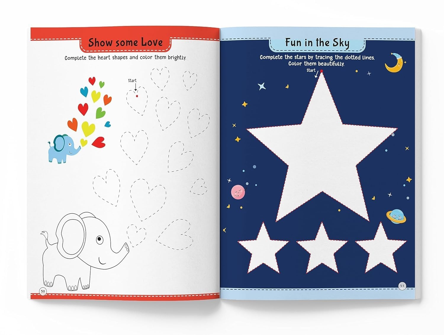 101 Pencil Control Activity Book For Kids: Tracing Practise Book | Age 2+ and up | 4 hours of writing activities - Image 6