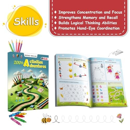 200+ Adventure Activity Book for Kids, Early Learning Educational Book with 500+ Free Worksheets & Parenting Tips, Brain Booster Books for Kids 3 - 4 Years - Image 9