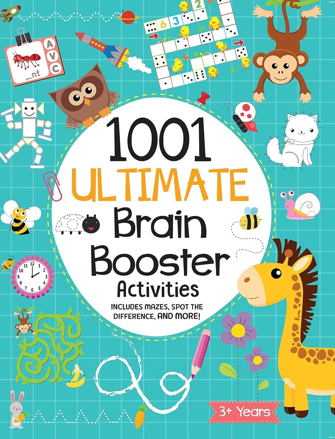 1001 Ultimate Brain Booster Activity book for 3 to 6 Years Old Kids |Enhance the Child Mind with Cognitive Excellence with Interactive Activity Book