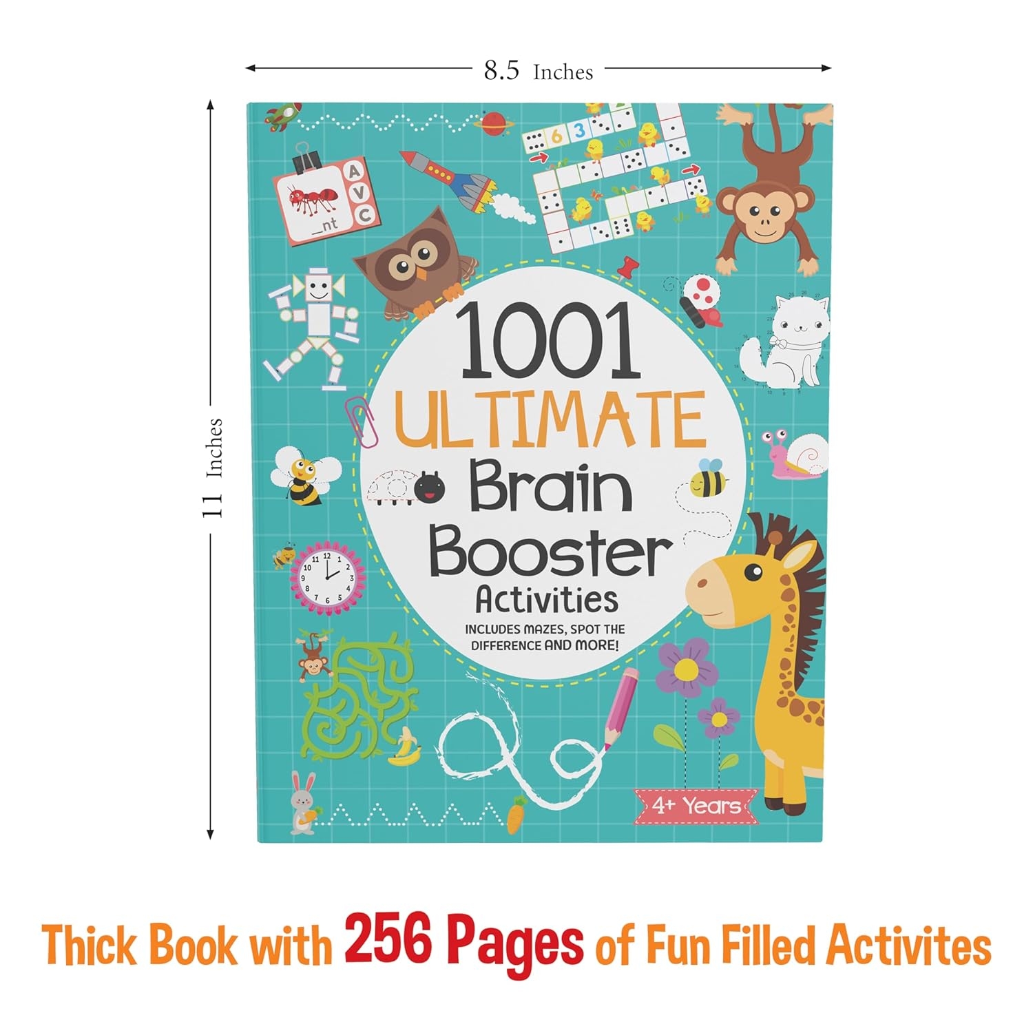 1001 Ultimate Brain Booster Activity book for 3 to 6 Years Old Kids |Enhance the Child Mind with Cognitive Excellence with Interactive Activity Book - Image 3