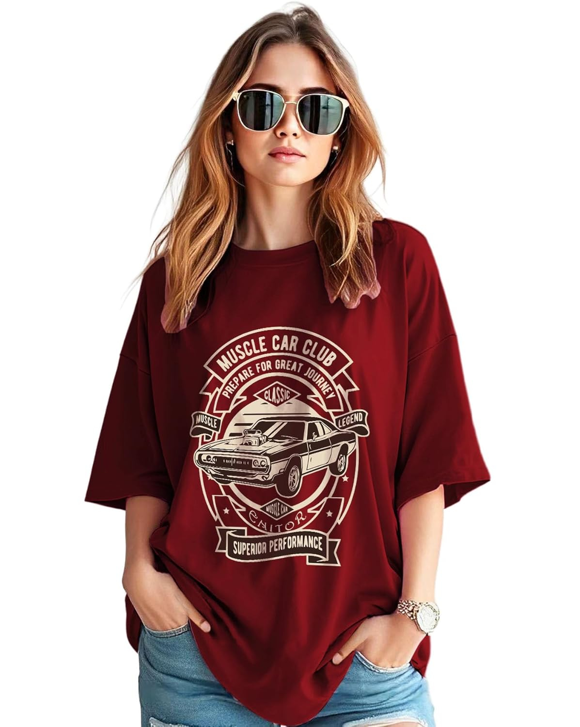 Women's Oversized Graphic T-Shirt