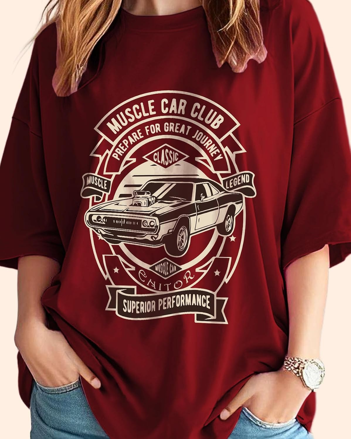 Women's Oversized Graphic T-Shirt - Image 7