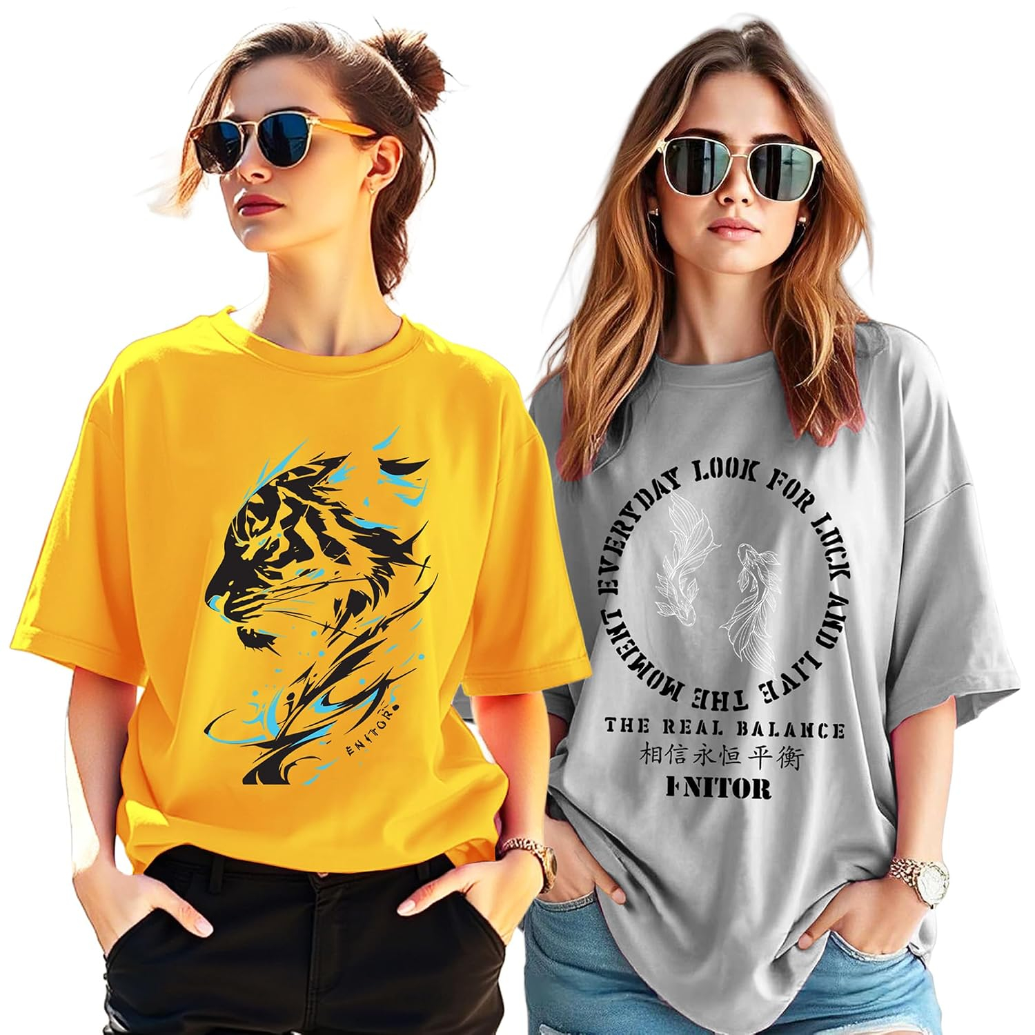 Women's Oversized Graphic T-Shirt - Image 8