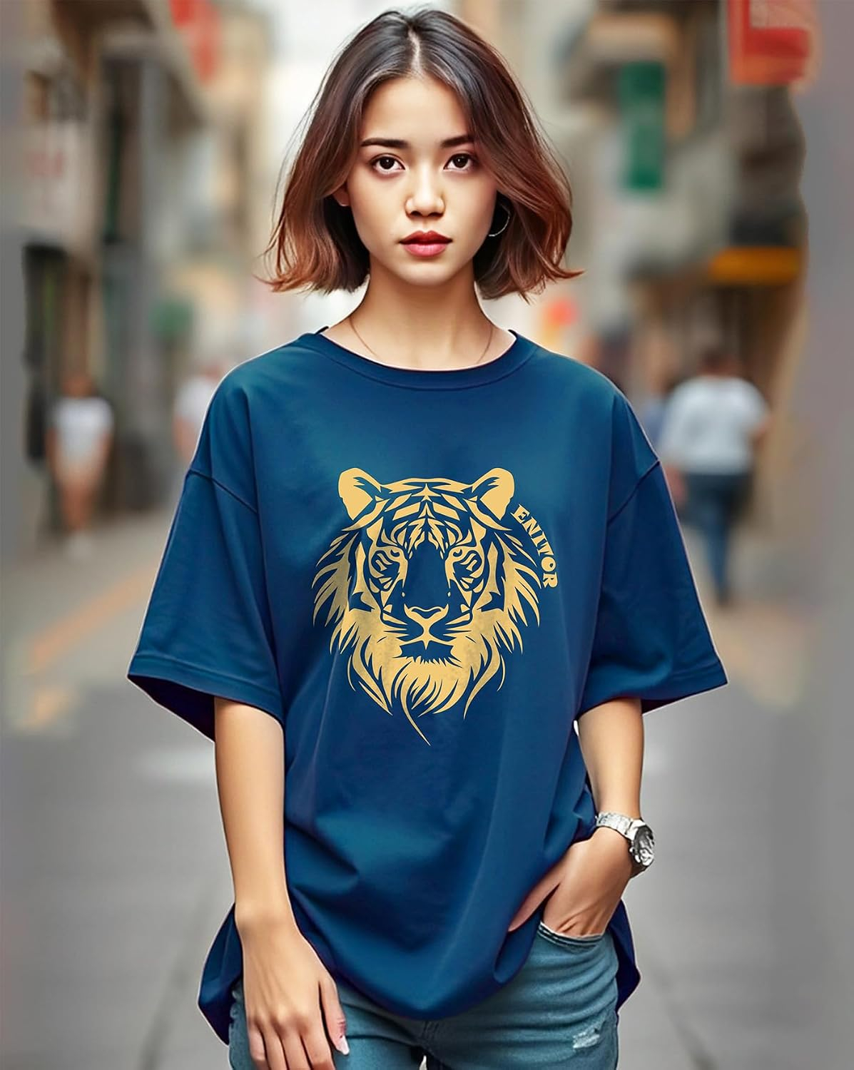 Women's Oversized Graphic T-Shirt - Image 24