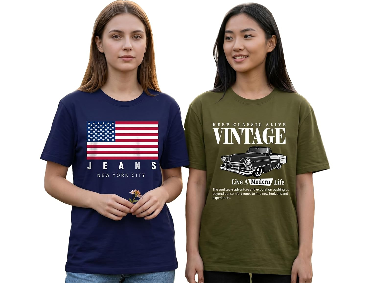Women's Oversized Graphic T-Shirt - Image 32