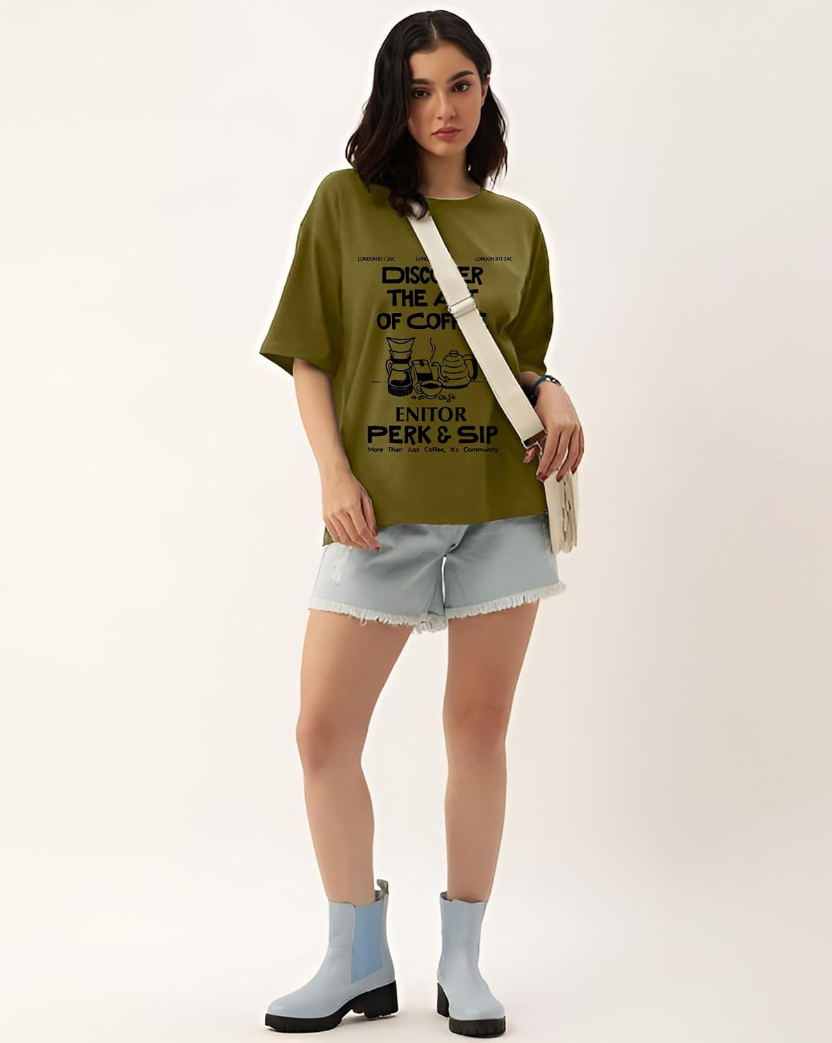 Women's Oversized Graphic T-Shirt - Image 44