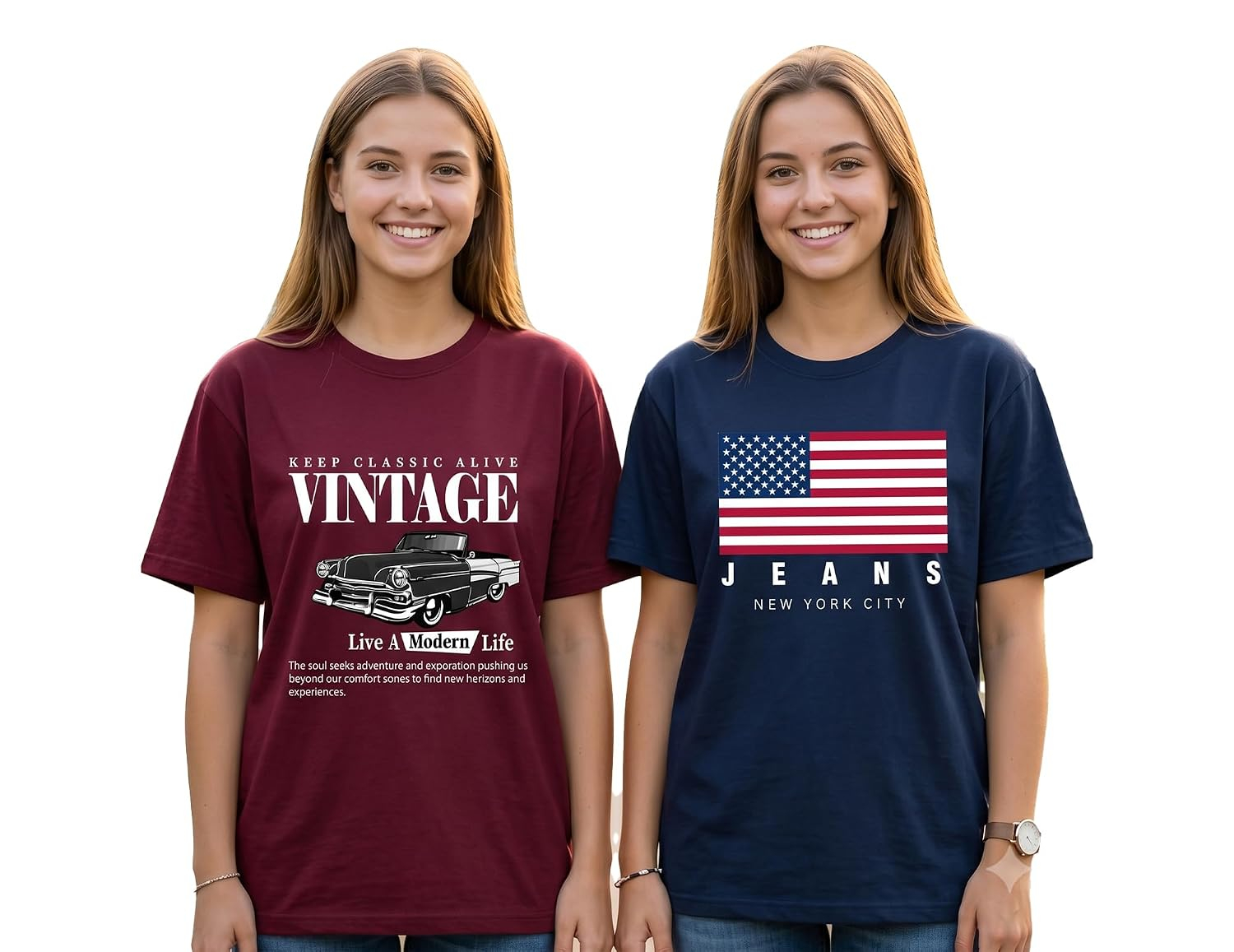 Women's Oversized Graphic T-Shirt - Image 45