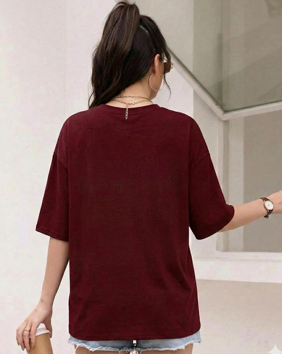 Women's Oversized Graphic T-Shirt - Image 47