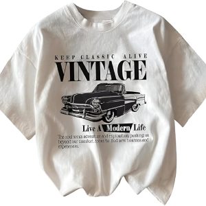 Women's Oversized Printed Cotton T-Shirt