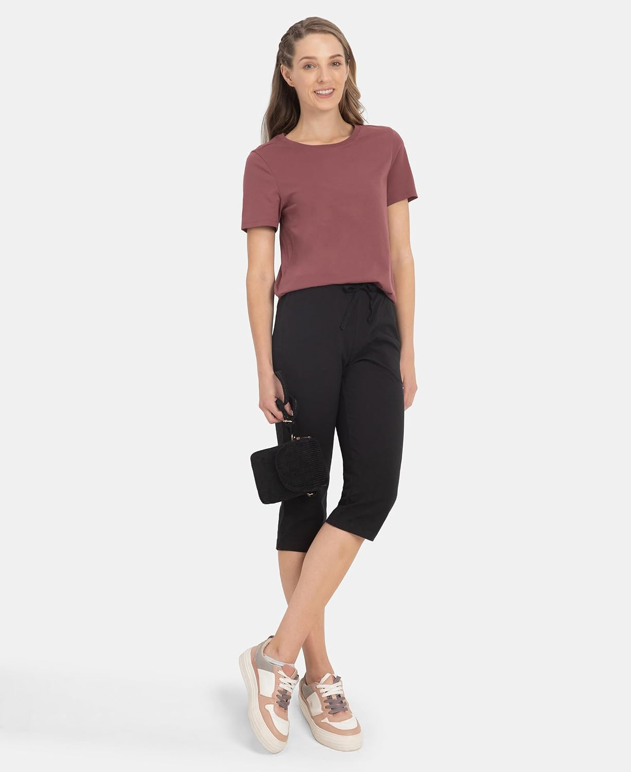 Women's Curved-Hem Cotton T-Shirt - Image 7