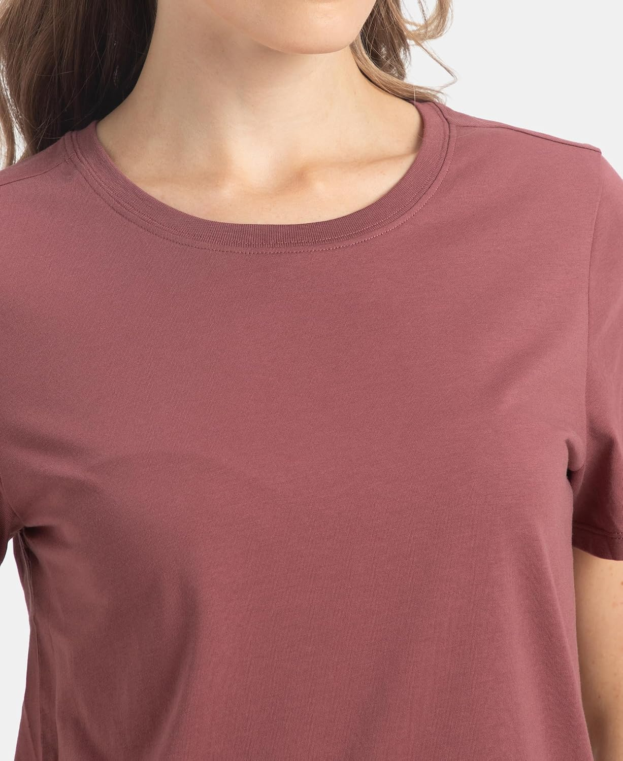 Women's Curved-Hem Cotton T-Shirt - Image 8