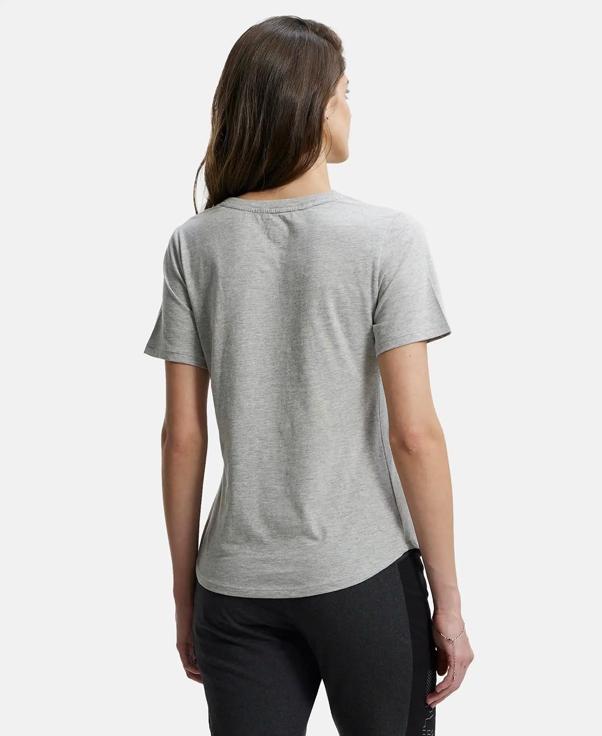 Women's Curved-Hem Cotton T-Shirt - Image 53