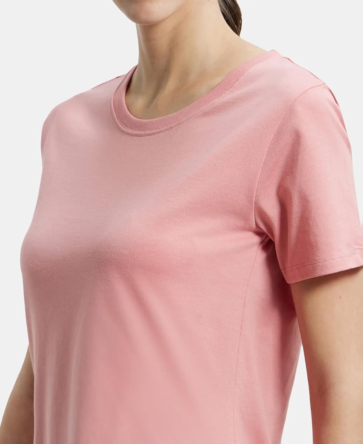 Women's Curved-Hem Cotton T-Shirt - Image 63