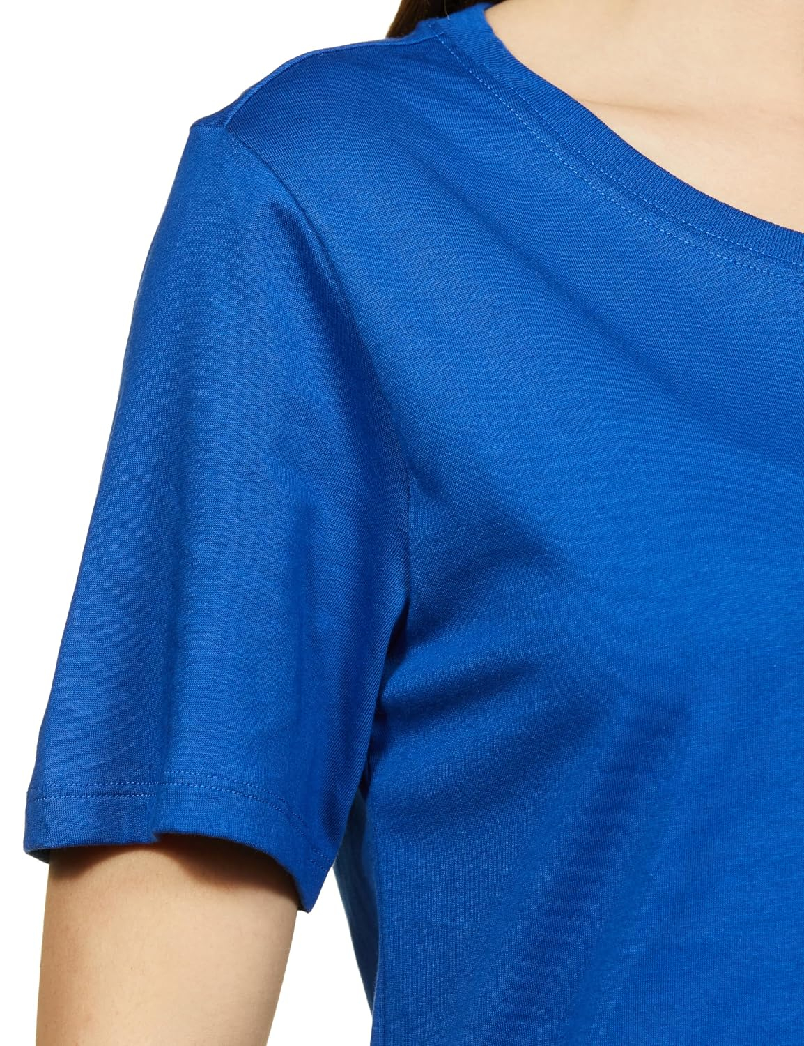 Women's Curved-Hem Cotton T-Shirt - Image 80