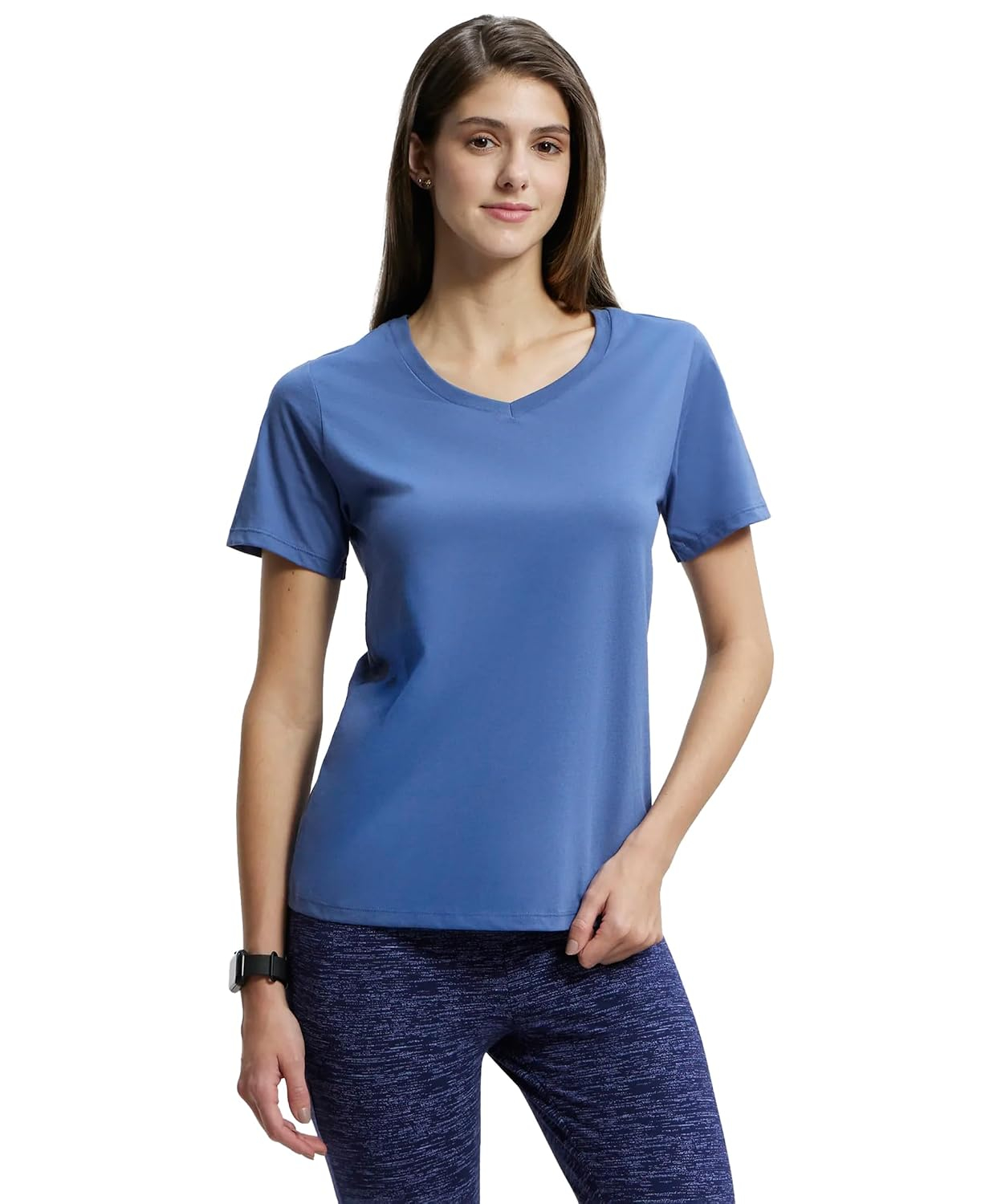 Women's Curved-Hem Cotton T-Shirt - Image 90