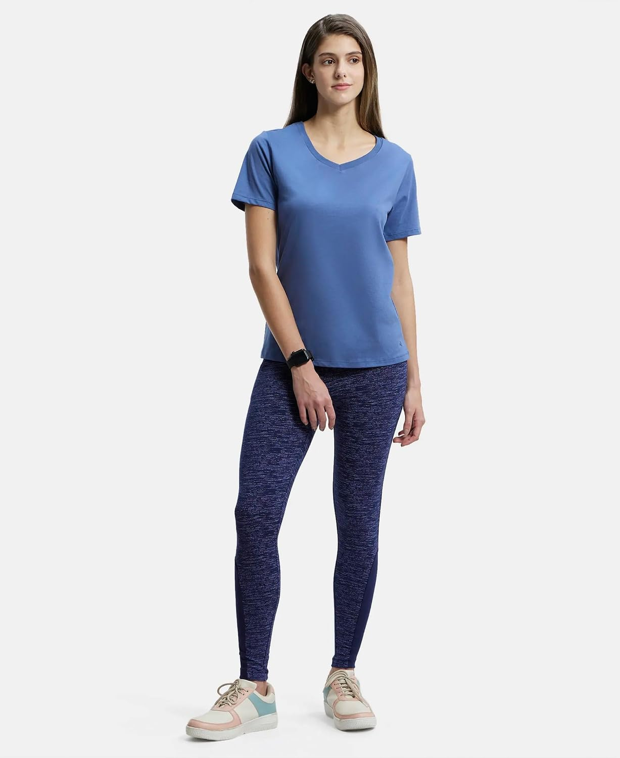 Women's Curved-Hem Cotton T-Shirt - Image 93