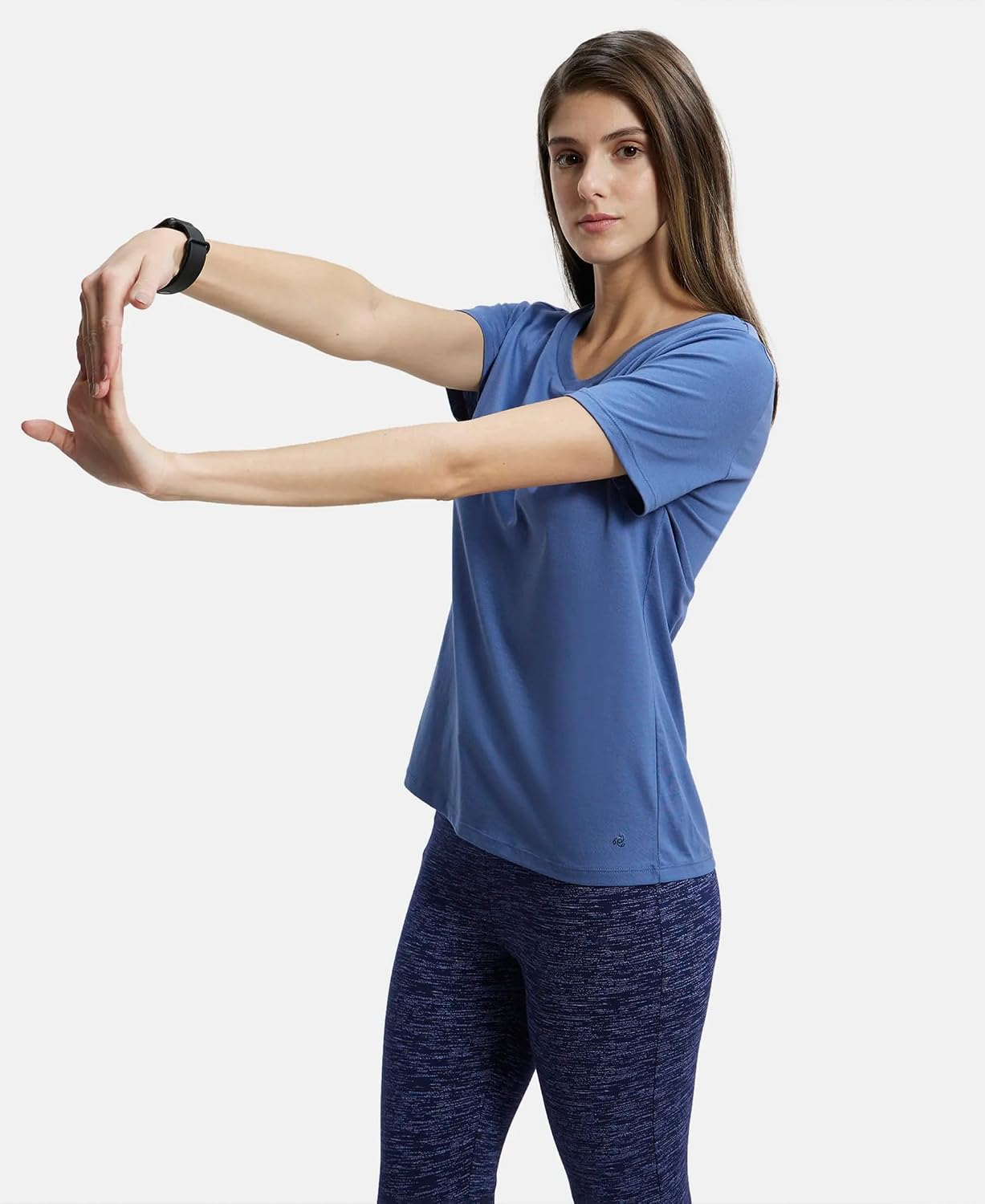 Women's Curved-Hem Cotton T-Shirt - Image 95