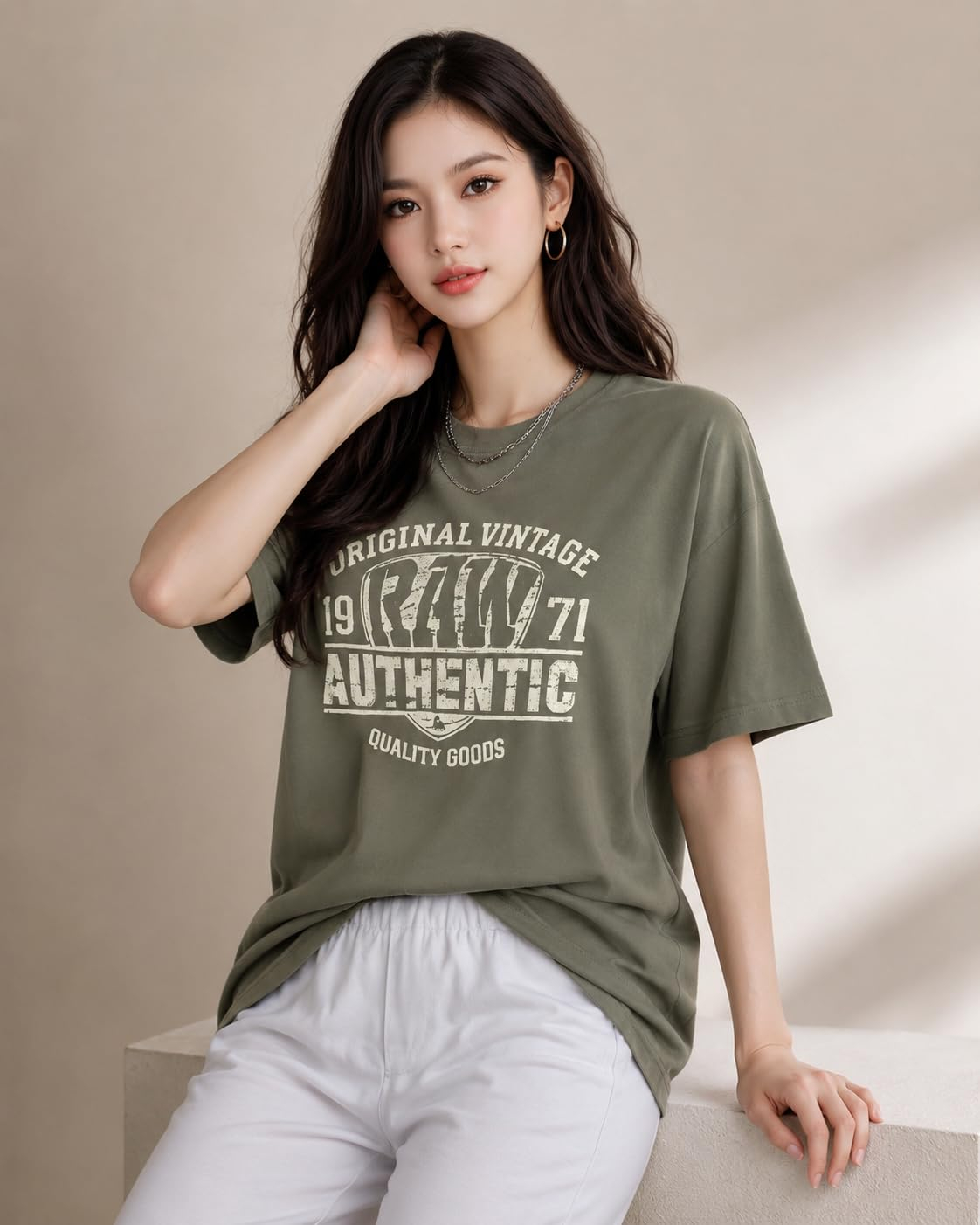 Women's Loose-Fit Graphic T-Shirt - Image 18