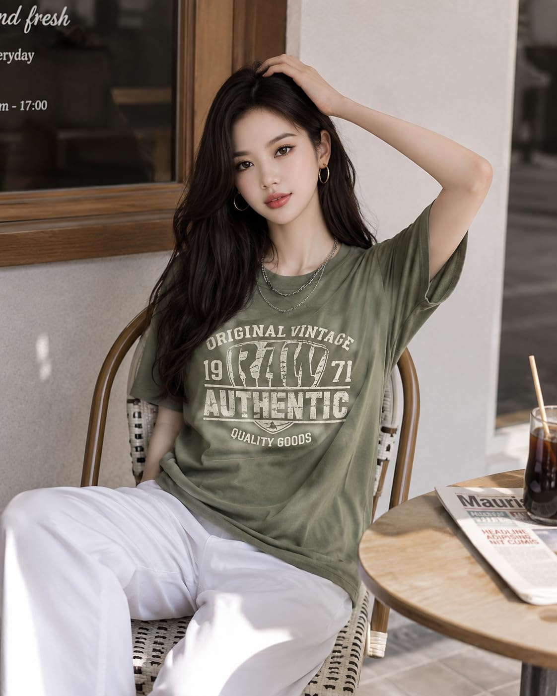 Women's Loose-Fit Graphic T-Shirt - Image 19
