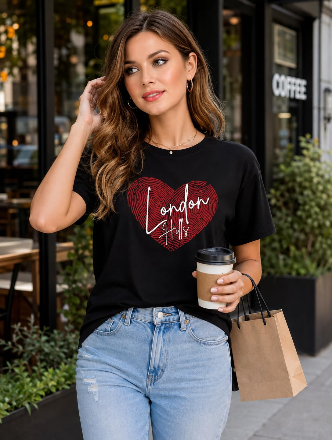Women's Loose-Fit Graphic T-Shirt - Image 36