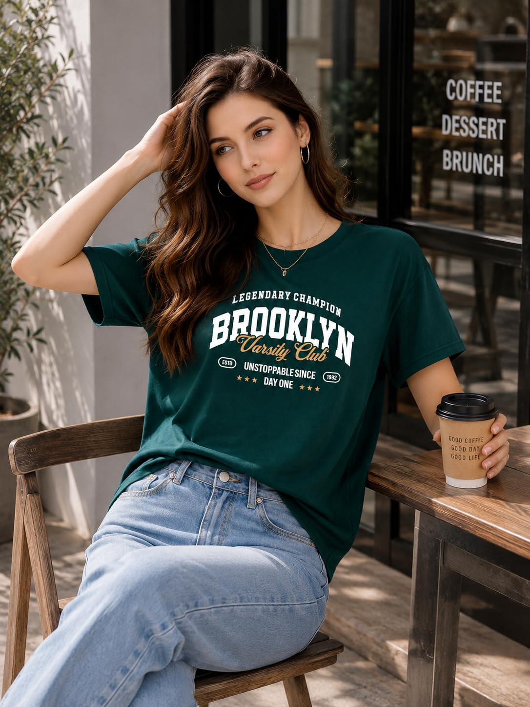 Women's Loose-Fit Graphic T-Shirt - Image 41