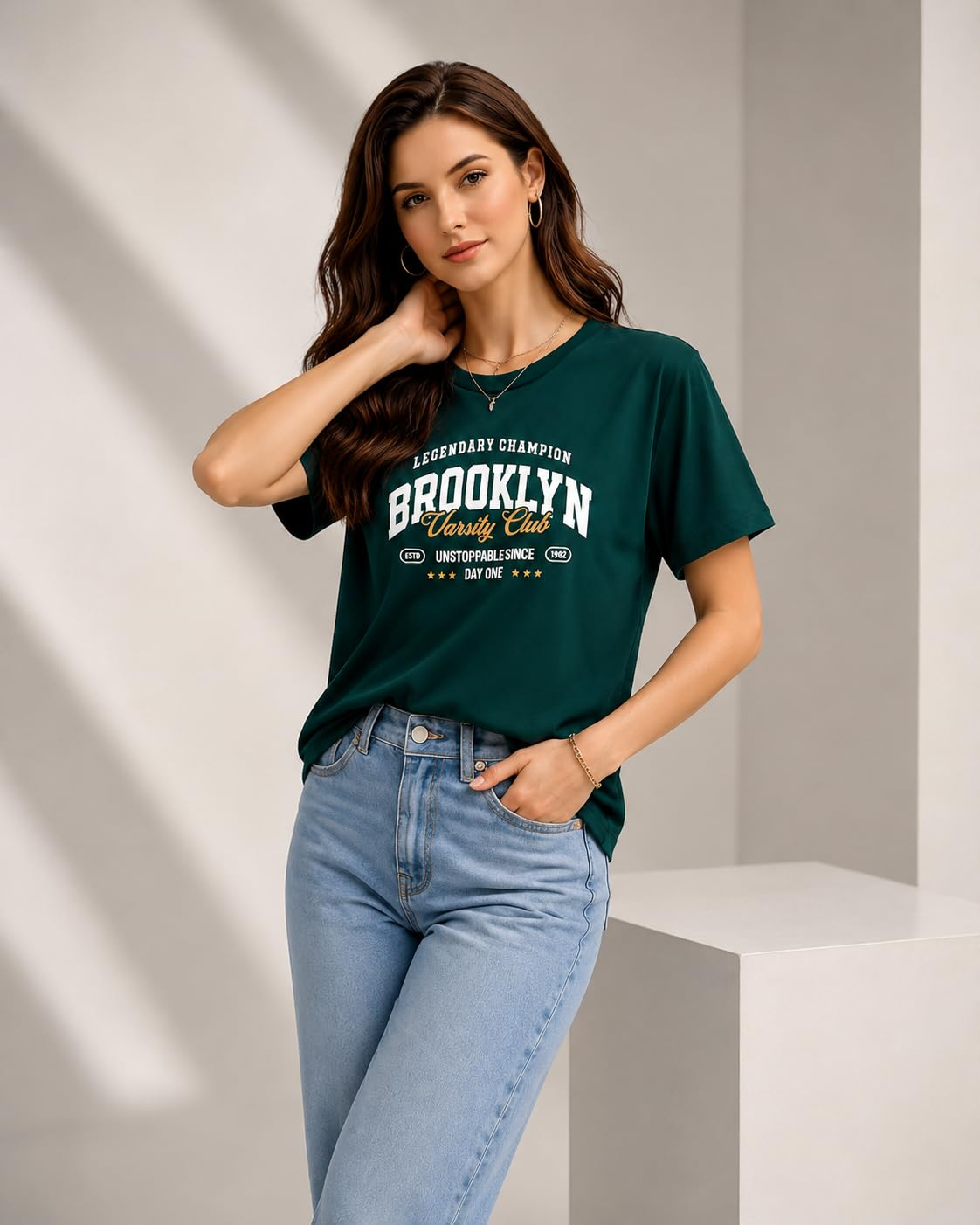 Women's Loose-Fit Graphic T-Shirt - Image 43