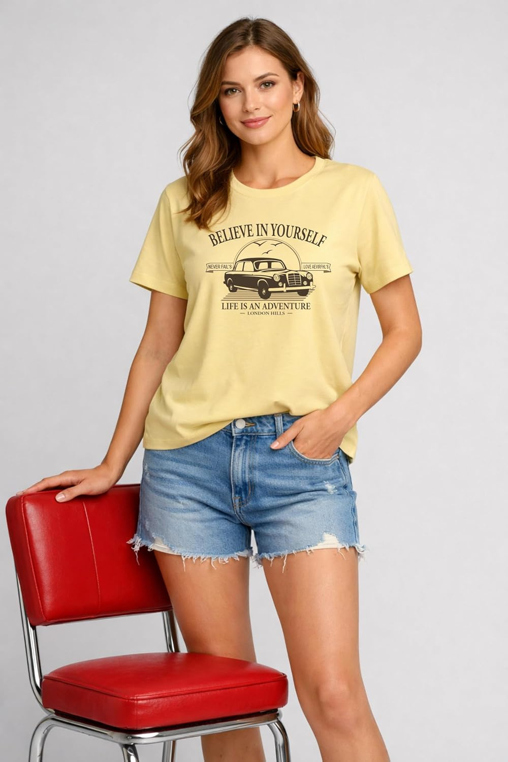 Women's Loose-Fit Graphic T-Shirt - Image 51