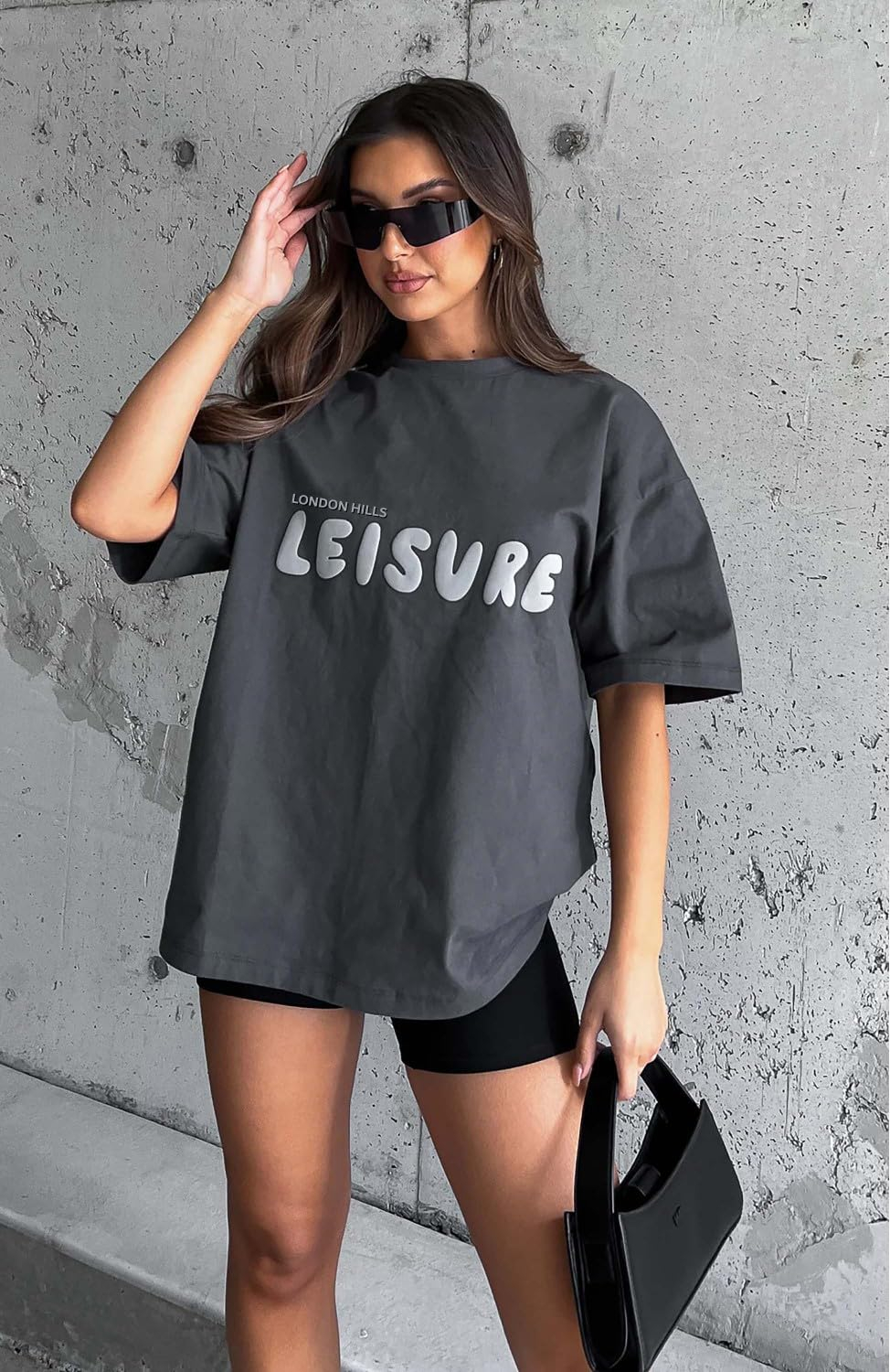 Women's Oversized Printed Longline T-Shirt - Image 3