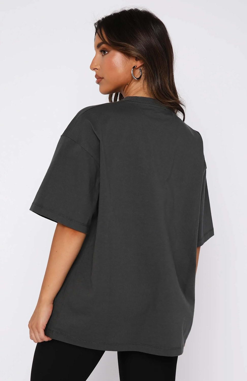 Women's Oversized Printed Longline T-Shirt - Image 4