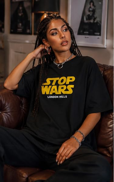 Women's Oversized Printed Longline T-Shirt - Image 30