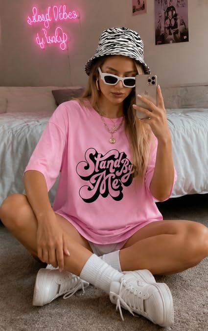 Women's Oversized Printed Longline T-Shirt - Image 34