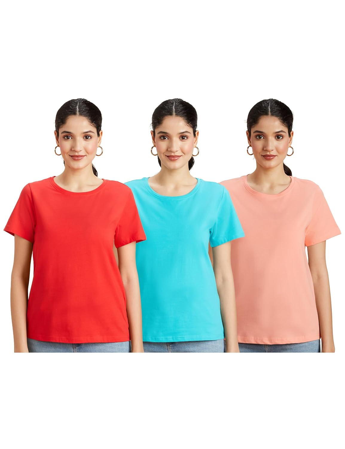 Women's Stretch Cotton Sleeveless T-Shirt - Image 31