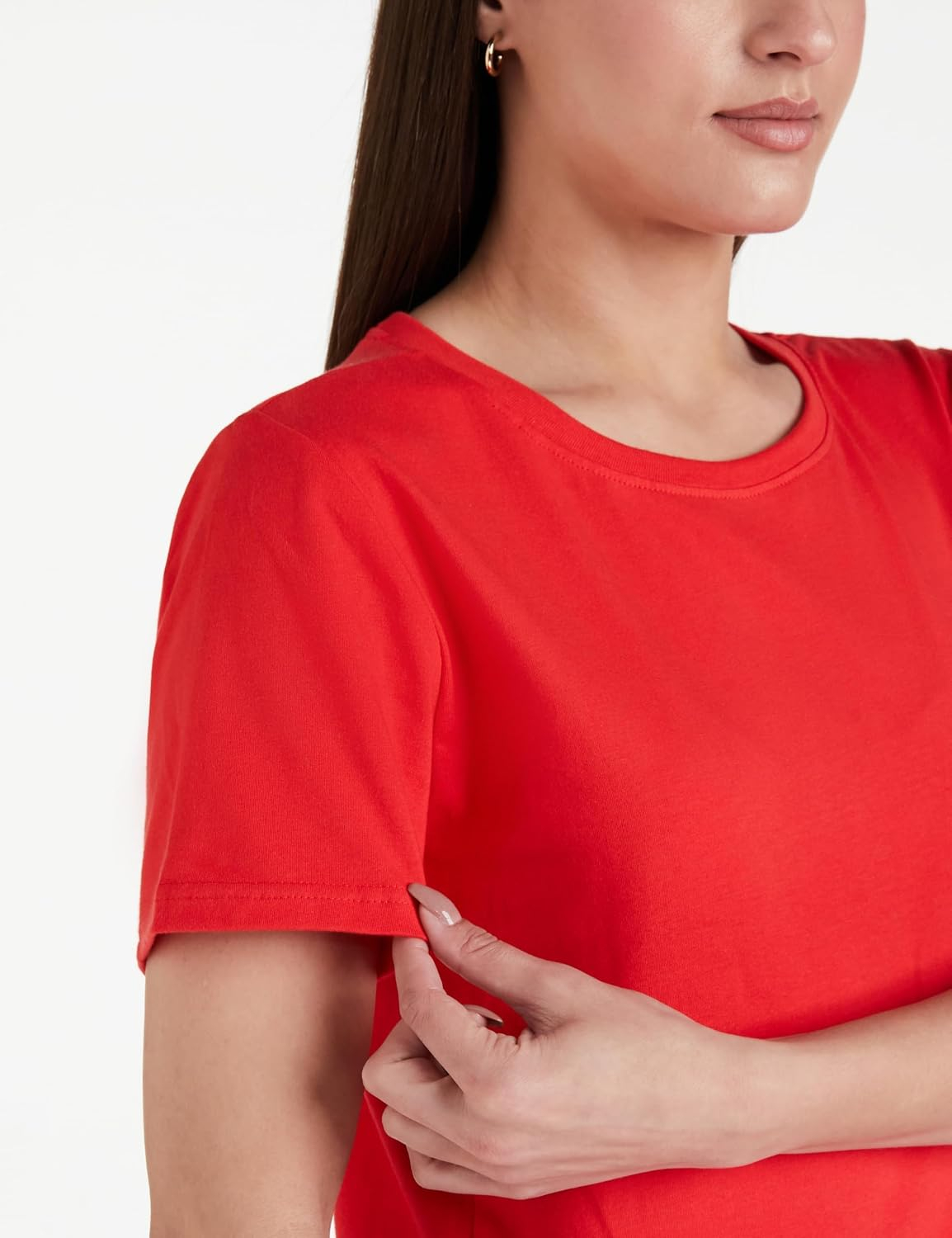 Women's Stretch Cotton Sleeveless T-Shirt - Image 36