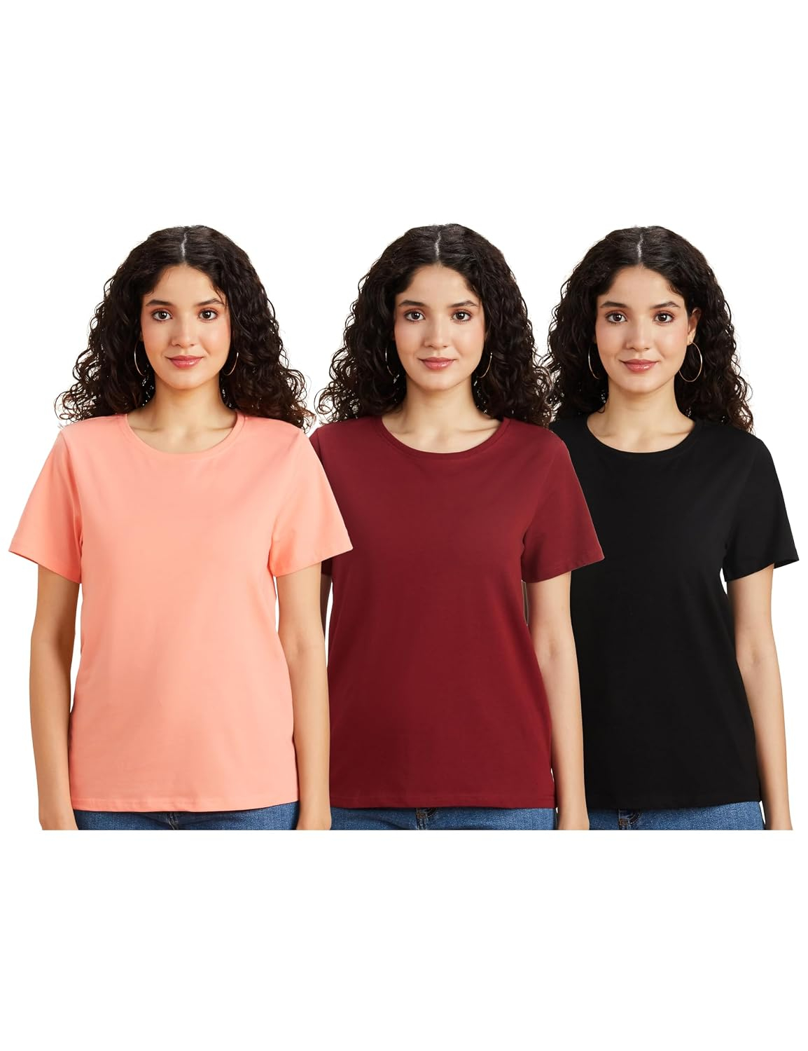 Women's Stretch Cotton Sleeveless T-Shirt - Image 37