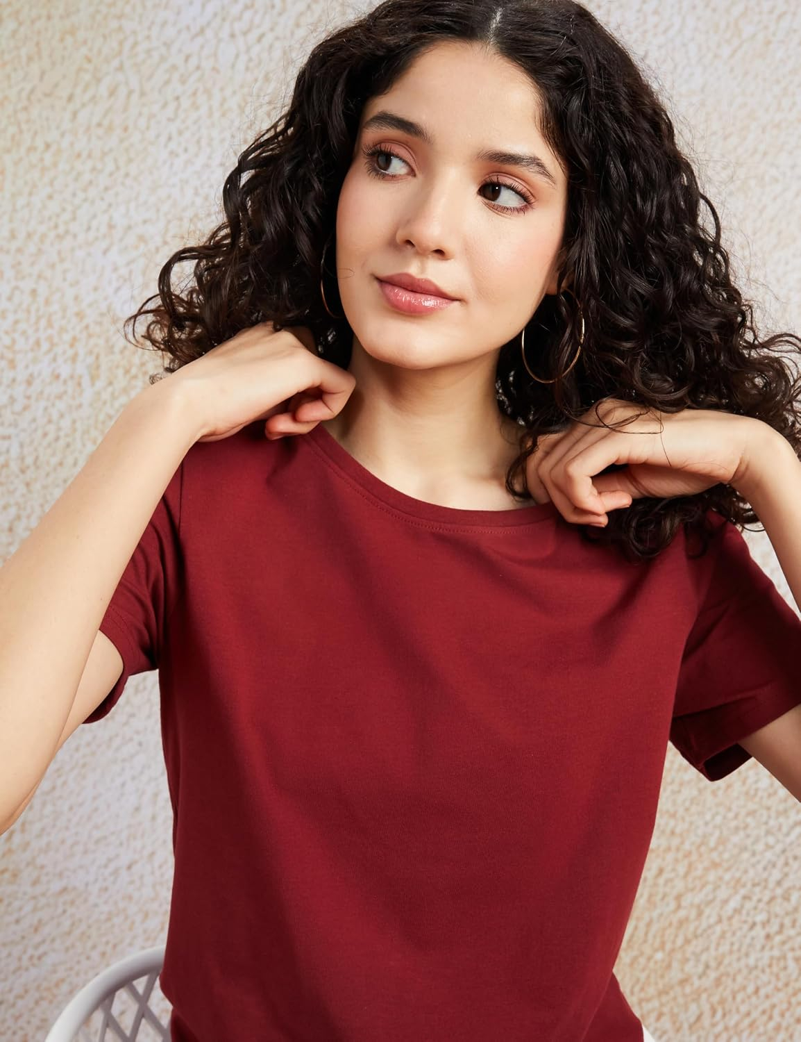 Women's Stretch Cotton Sleeveless T-Shirt - Image 41
