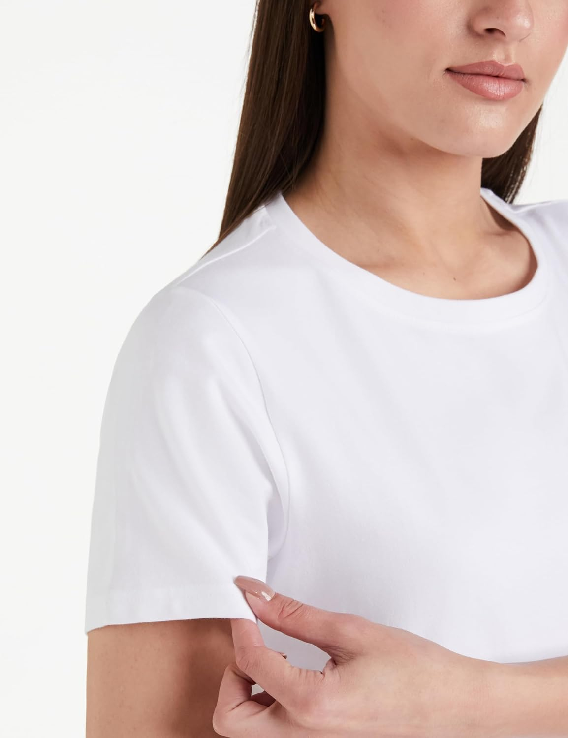 Women's Stretch Cotton Sleeveless T-Shirt - Image 55