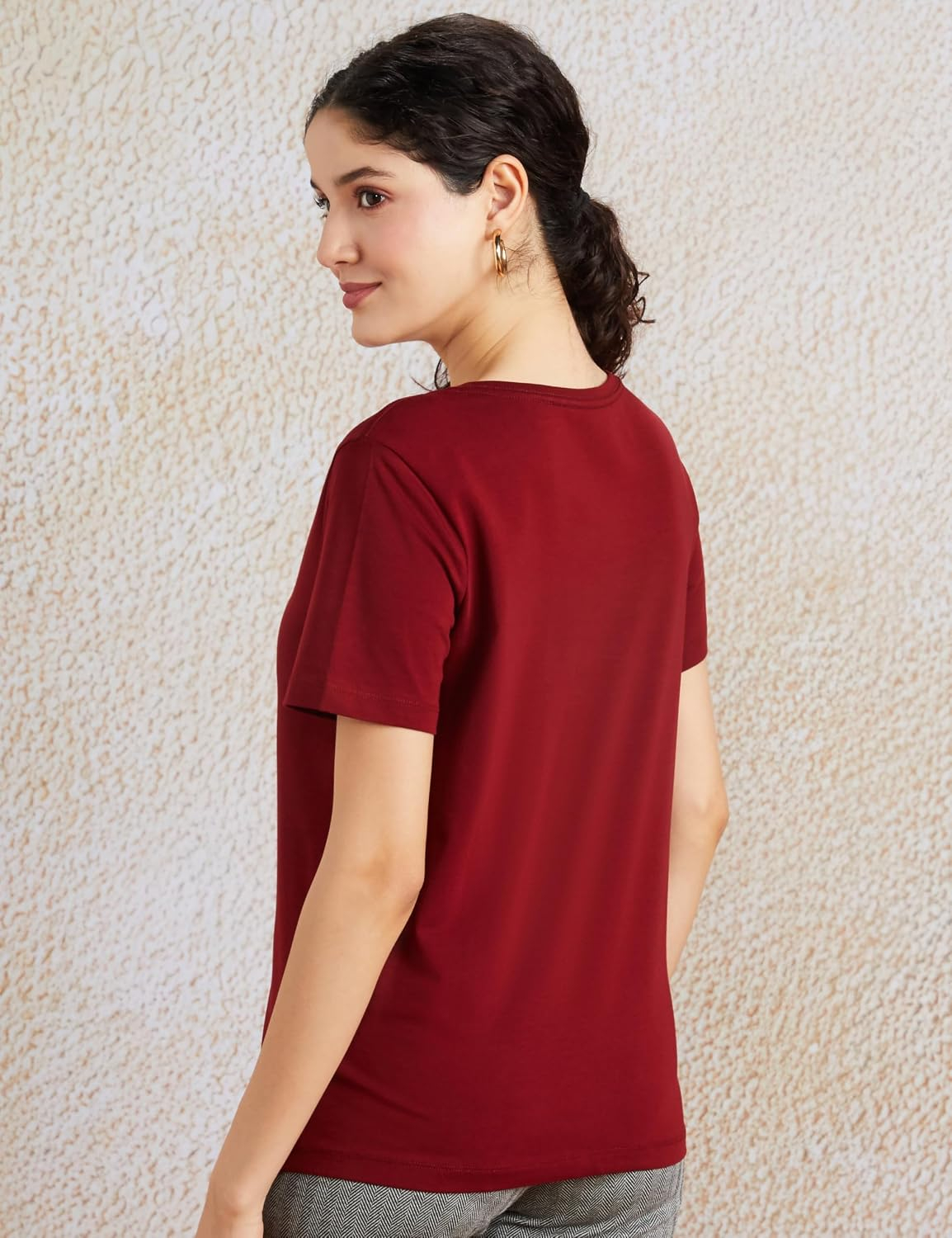 Women's Stretch Cotton Sleeveless T-Shirt - Image 59