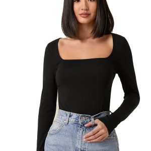 Women's Long-Sleeve Slim-Fit Top