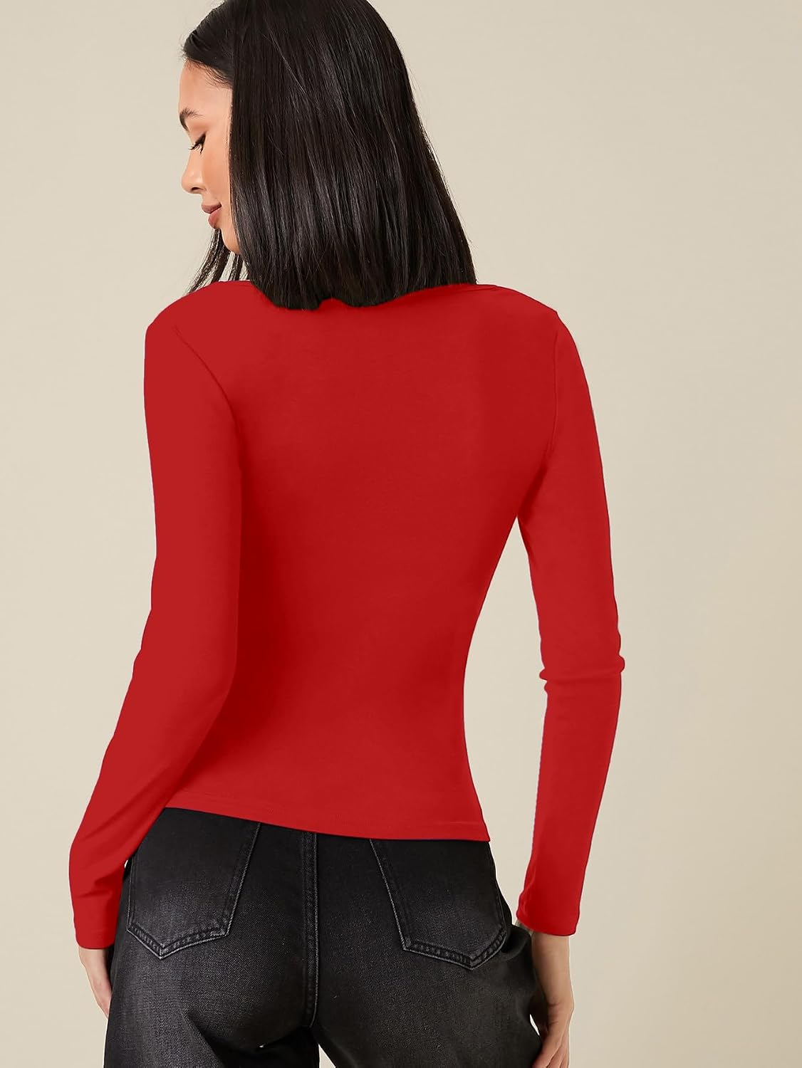 Women's Long-Sleeve Slim-Fit Top - Image 7
