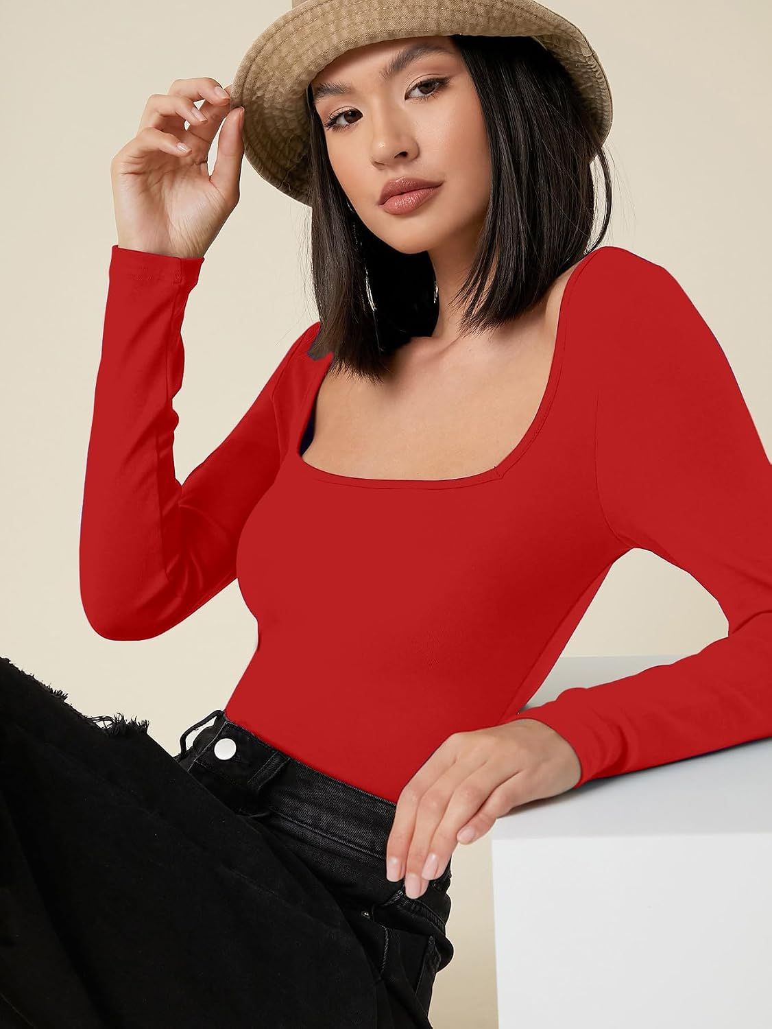 Women's Long-Sleeve Slim-Fit Top - Image 9