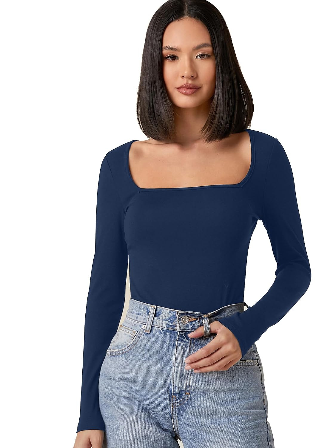 Women's Long-Sleeve Slim-Fit Top - Image 14