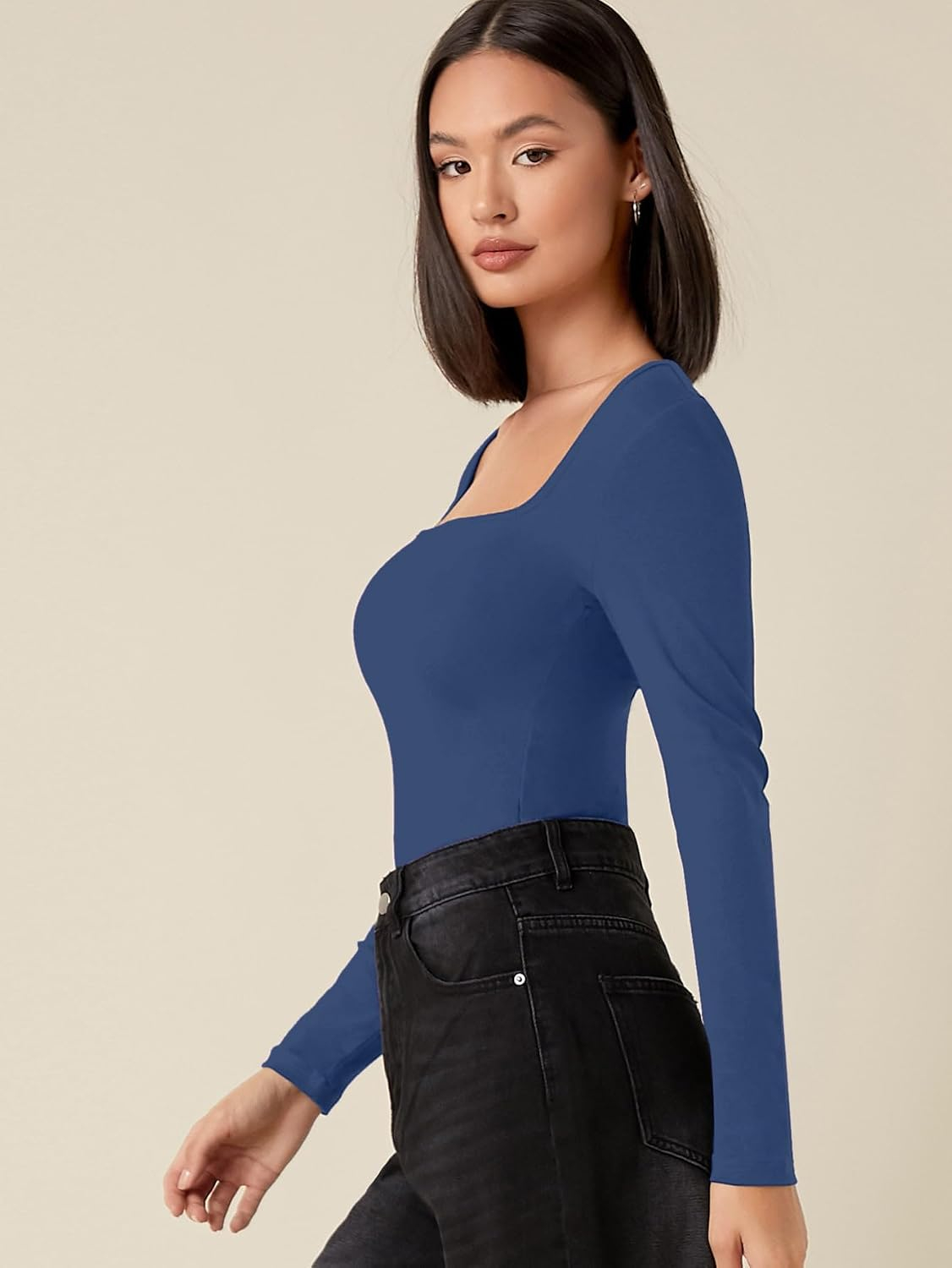 Women's Long-Sleeve Slim-Fit Top - Image 25