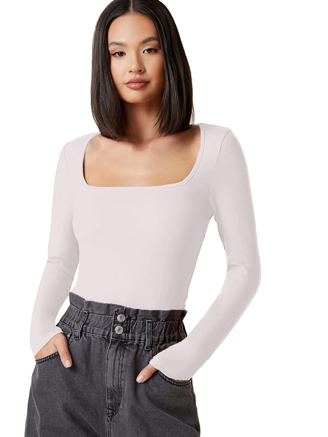 Women's Long-Sleeve Slim-Fit Top - Image 28