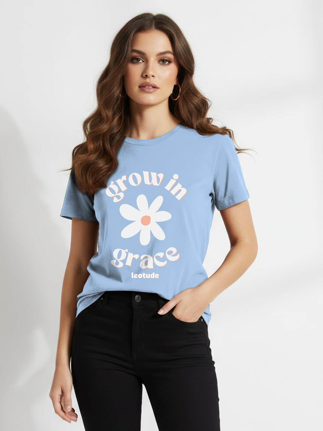 Women's Graphic Round-Neck T-Shirt - Image 3