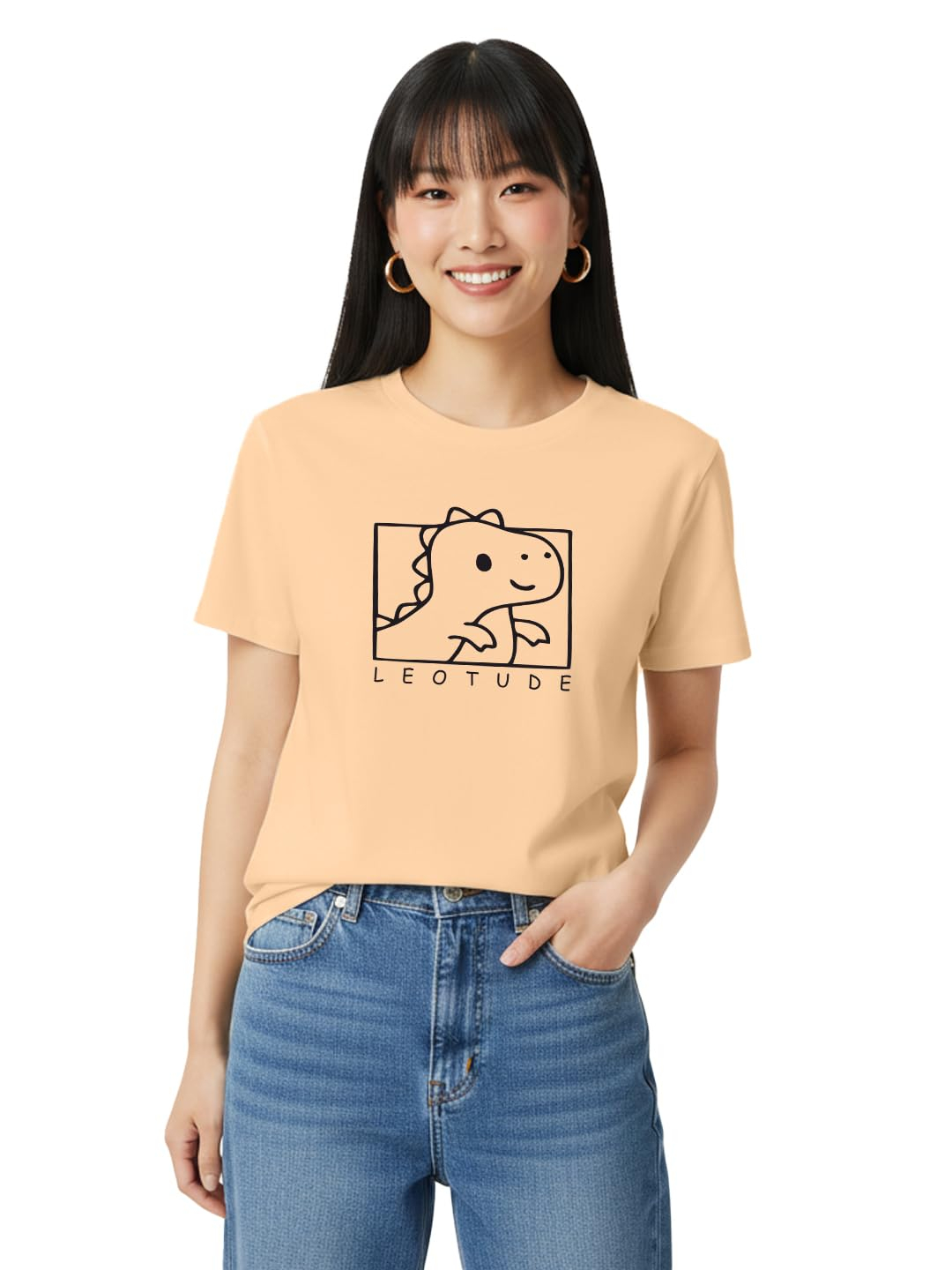 Women's Graphic Round-Neck T-Shirt - Image 5