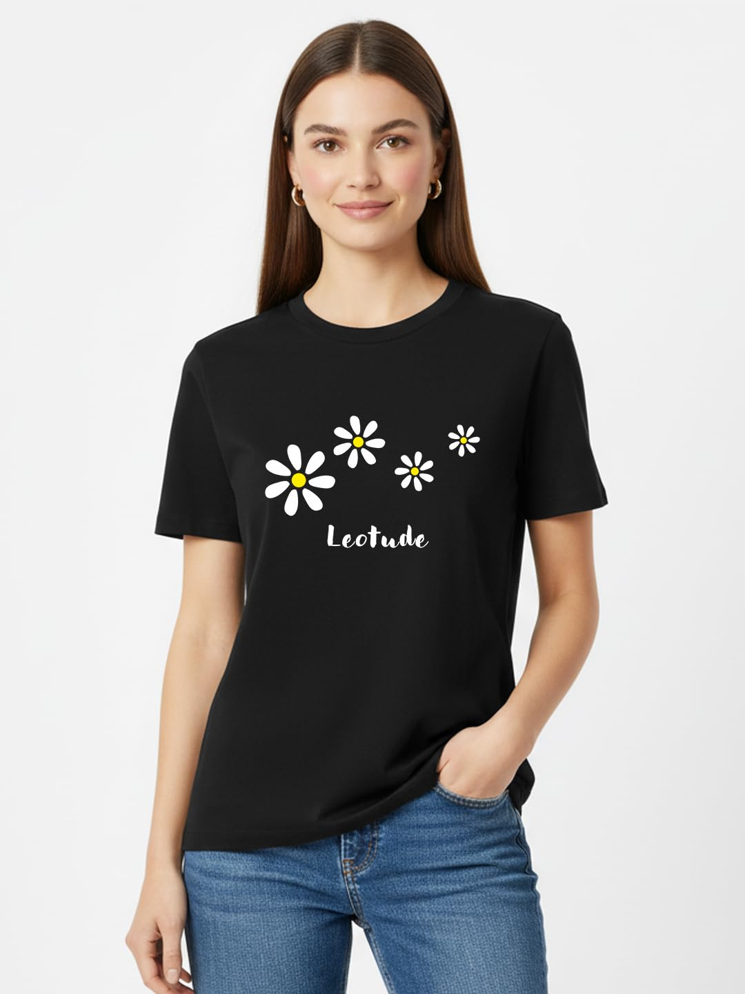 Women's Graphic Round-Neck T-Shirt - Image 12