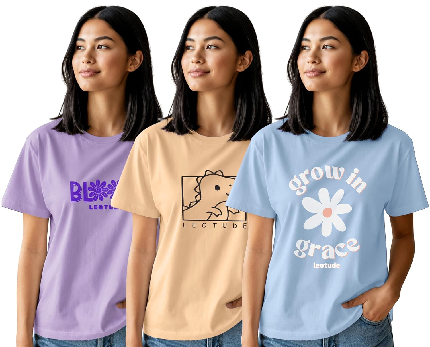 Women's Graphic Round-Neck T-Shirt - Image 15