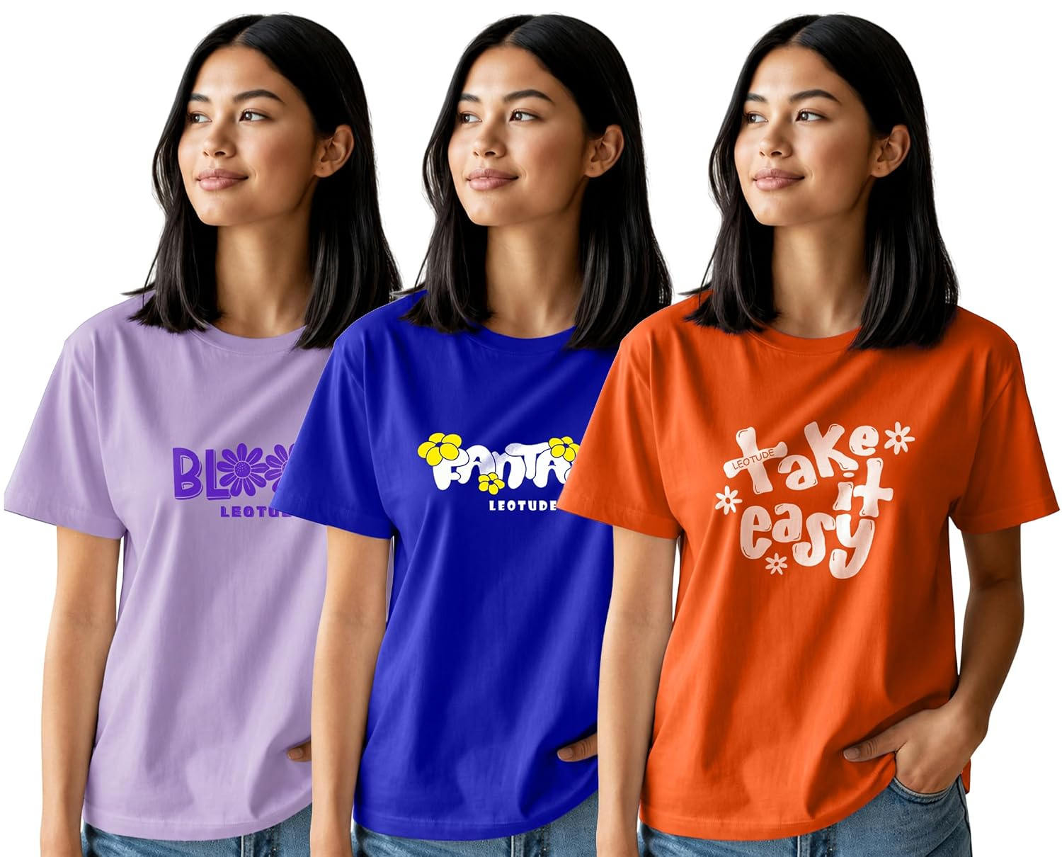 Women's Graphic Round-Neck T-Shirt - Image 18