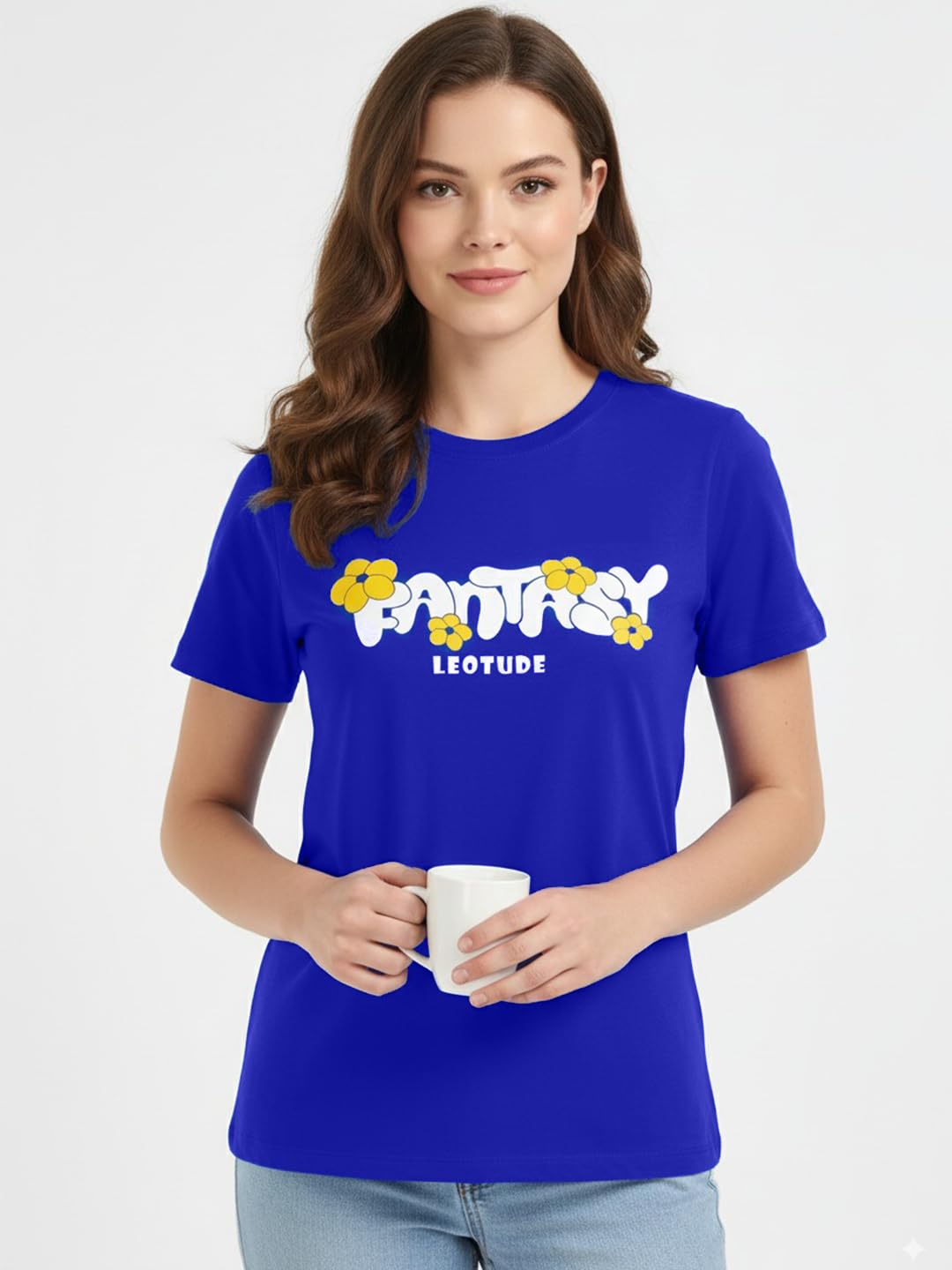 Women's Graphic Round-Neck T-Shirt - Image 19
