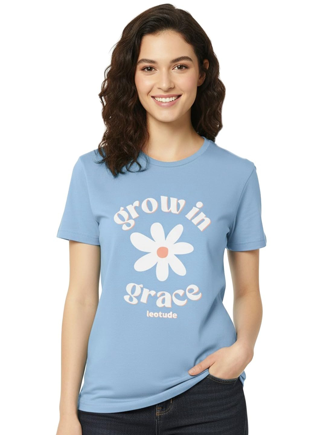 Women's Graphic Round-Neck T-Shirt - Image 25